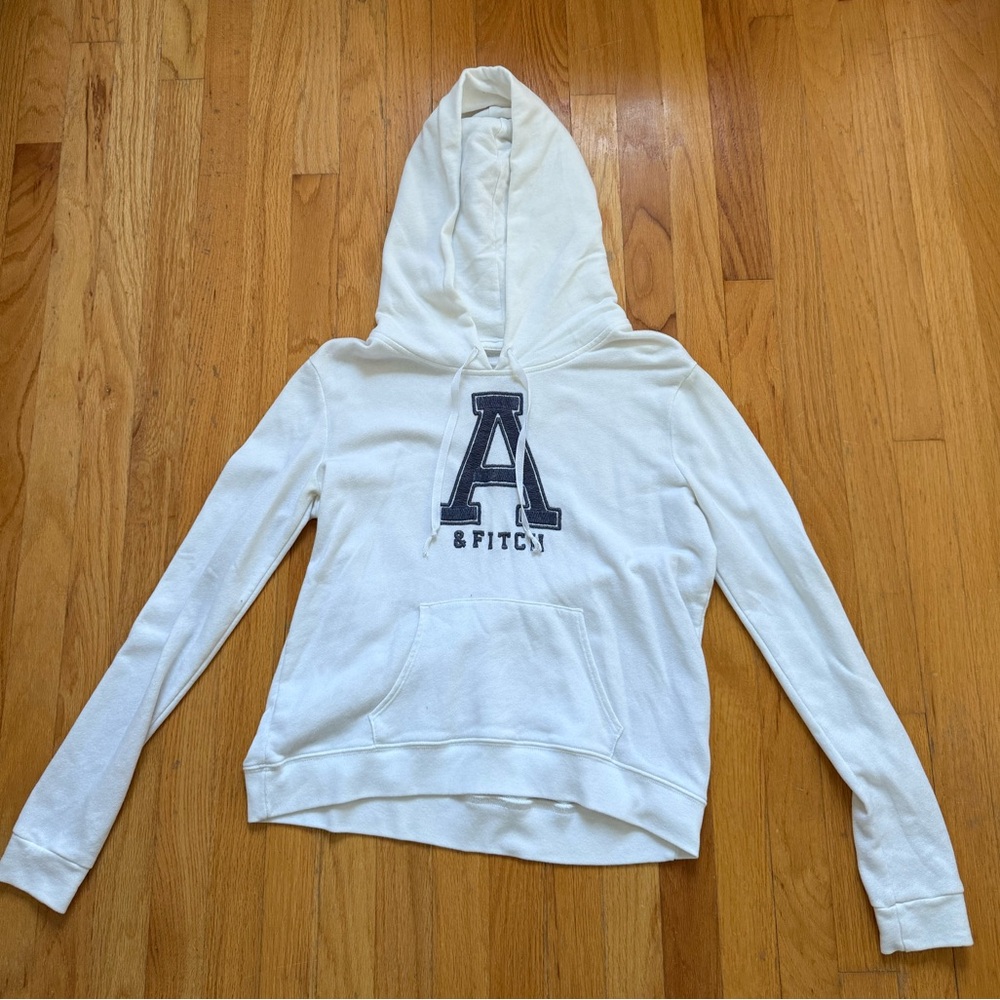Abercrombie & Fitch White Hoodie